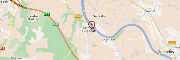 Carte Mas-d'Agenais - Aquitaine - Bordelais, Landes
