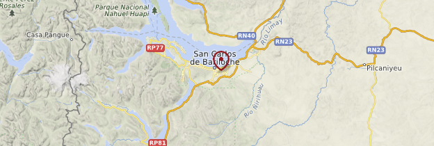 Carte Bariloche (San Carlos de Bariloche) - Patagonie