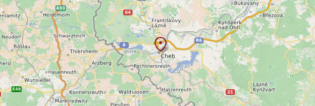 Carte Cheb - République tchèque