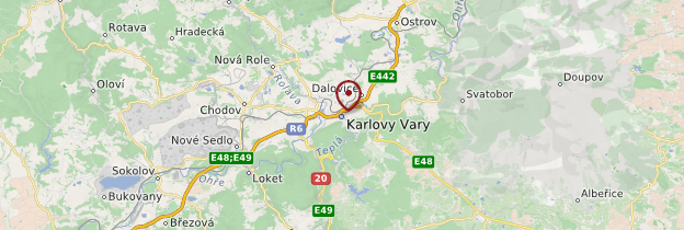 Carte Karlovy Vary - République tchèque