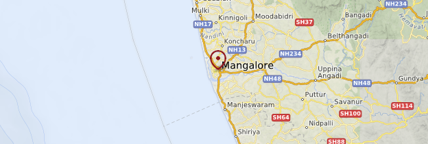Carte Mangalore - Inde
