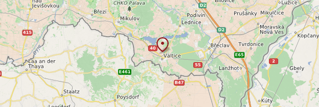 Carte Valtice - République tchèque