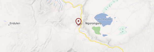 Carte Ngorongoro - Tanzanie