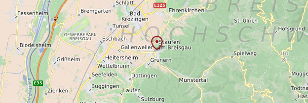 Carte Staufen-im-Breisgau - Allemagne