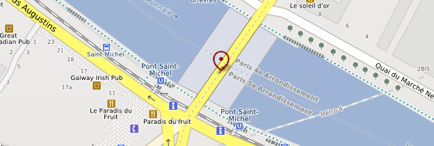 Carte Pont Saint Michel - Paris