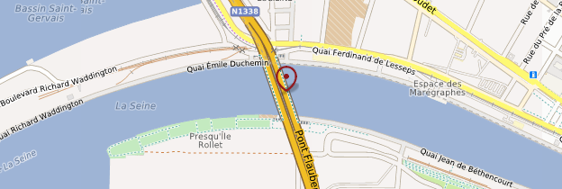 Carte Pont Gustave-Flaubert - Normandie