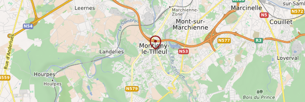 Carte Montigny-le-Tilleul - Belgique