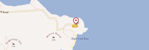Carte Point Udall - Îles Vierges des États-Unis