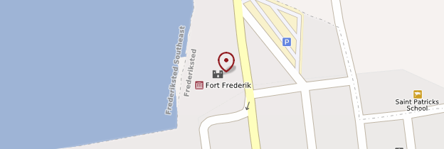 Carte Fort de Frederiksted - Îles Vierges des États-Unis