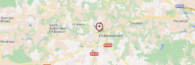 Carte Châteaubriant - Pays de la Loire