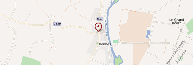 Carte Bonnes - Poitou, Charentes