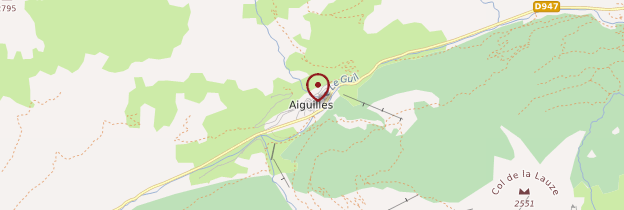 Carte Aiguilles - Alpes