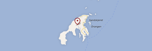 Carte Île de Værøy - Norvège