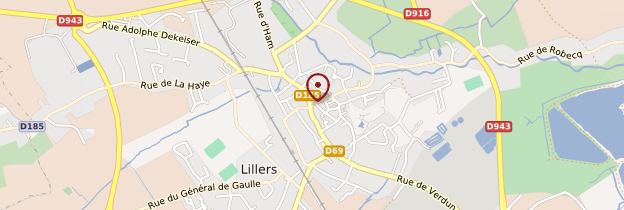 Carte Lillers - Nord-Pas-de-Calais