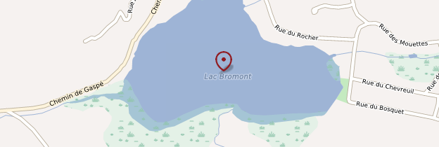 Carte Lac Bromont - Québec