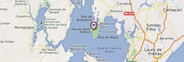 Carte Ilha dos Frades - Brésil