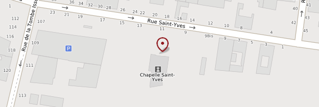 Carte Chapelle Saint-Yves - Paris