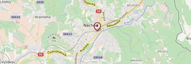 Carte Náchod - République tchèque