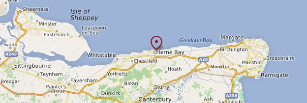 Carte Herne Bay - Angleterre