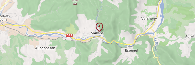 Carte Saillans - Ardèche, Drôme