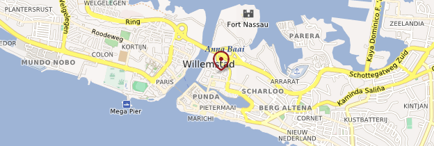 Carte Willemstad - Curacao