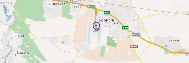 Carte Aéroport de Kyiv Boryspil - Ukraine