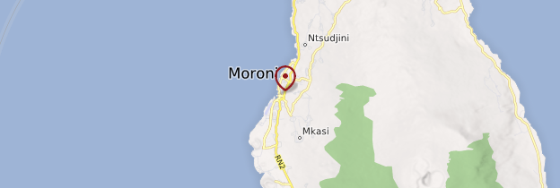 Carte Moroni - Comores