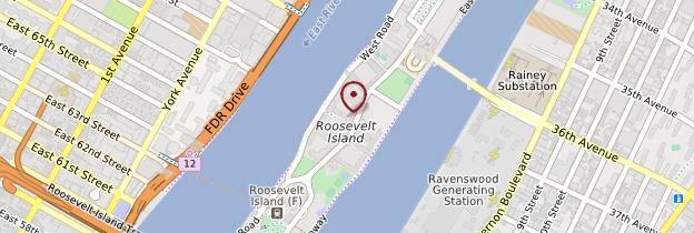 Carte Roosevelt Island - New York