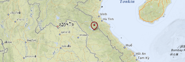 Carte Province de Khammouane - Laos