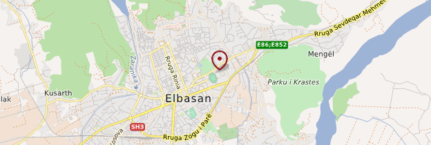 Carte Elbasan - Albanie