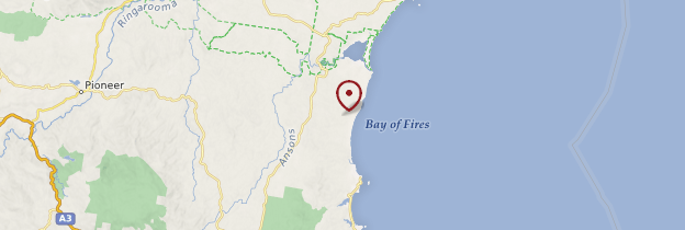 Carte Bay of Fires - Tasmanie