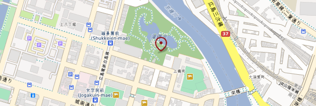 Carte Jardin Shukkei-en - Japon