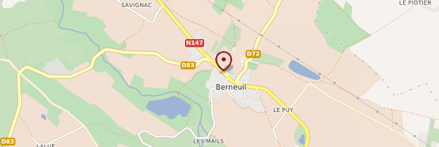 Carte Berneuil - Limousin