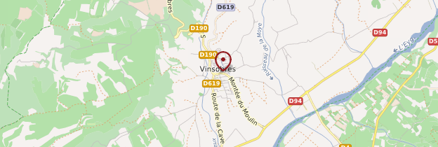 Carte Vinsobres - Ardèche, Drôme