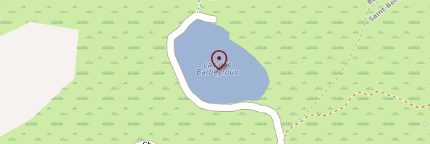 Carte Lac de Barbeyroux - Alpes