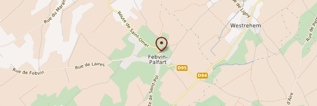 Carte Febvin-Palfart - Nord-Pas-de-Calais