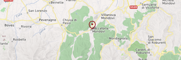 Carte Roccaforte Mondovì - Italie