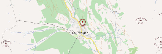 Carte Churwalden - Suisse