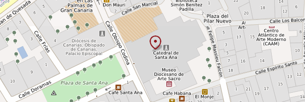 Carte Catedral Santa Ana - Canaries