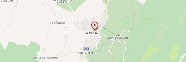 Carte La Pesse - Franche-Comté