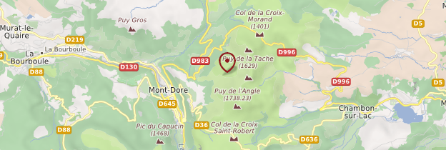 Carte Monts Dore - Auvergne