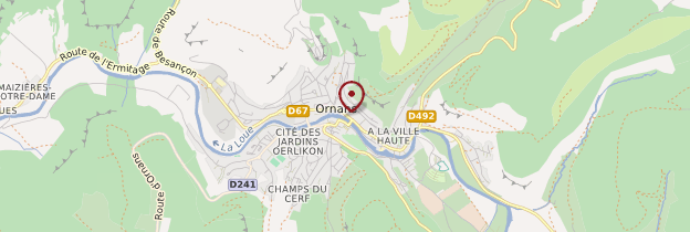 Carte Ornans - Franche-Comté