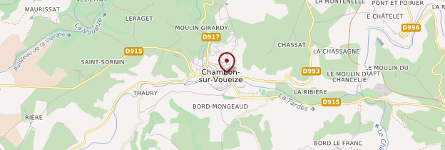 Carte Chambon-sur-Voueize - Limousin