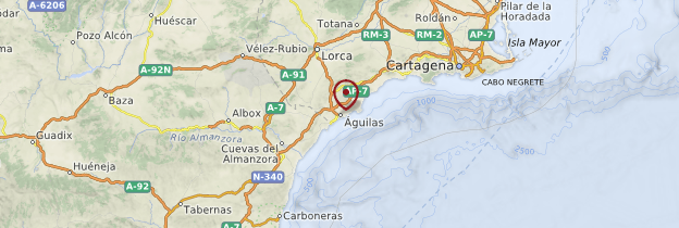 Carte Aguilas - Espagne