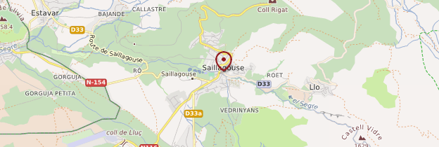 Carte Saillagouse - Languedoc-Roussillon