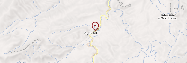 Carte Agoudal - Maroc