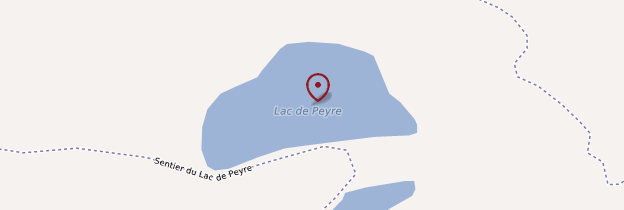 Carte Lac de Peyre - Alpes