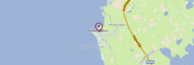 Carte Hindeloopen - Pays-Bas