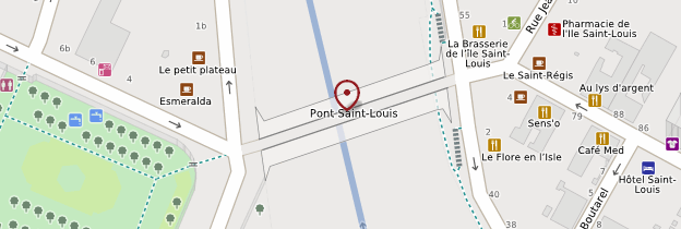 Carte Pont Saint-Louis - Paris