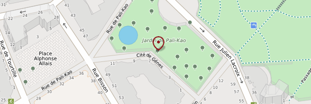 Carte Jardin de Pali-Kao - Paris